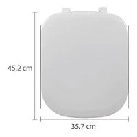 Assento Sanitário Almofadado Quadrado Branco- Astra - 3