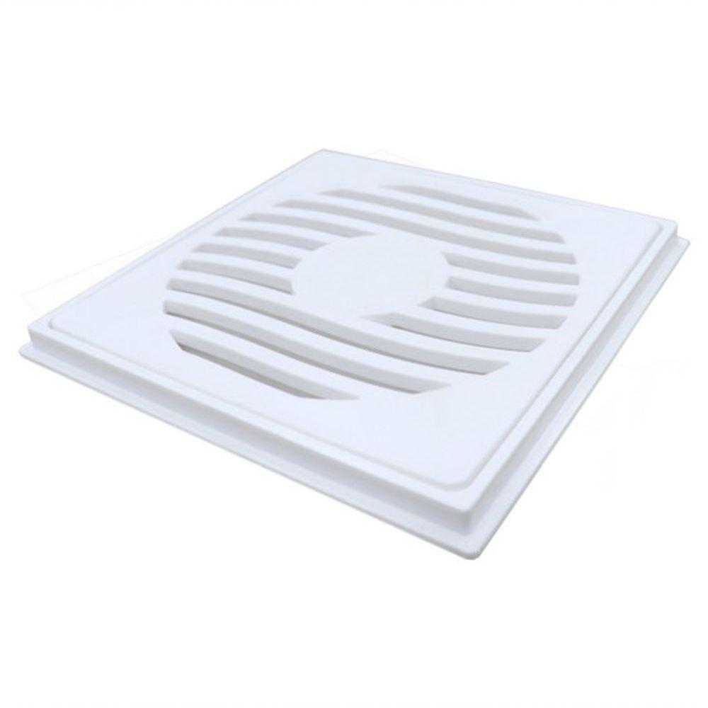 Grelha Quadrada Cromada Plastilit 100mm - 2