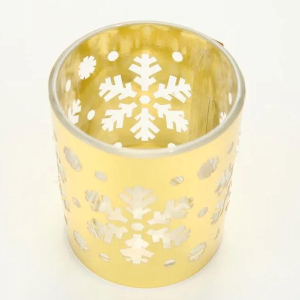 Suporte Para Vela Ouro 8x10cm - 1089978 - Cromus - 3