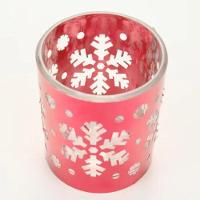 Suporte Para Vela Vermelho 7x8cm - 1091834 - Cromus - 3