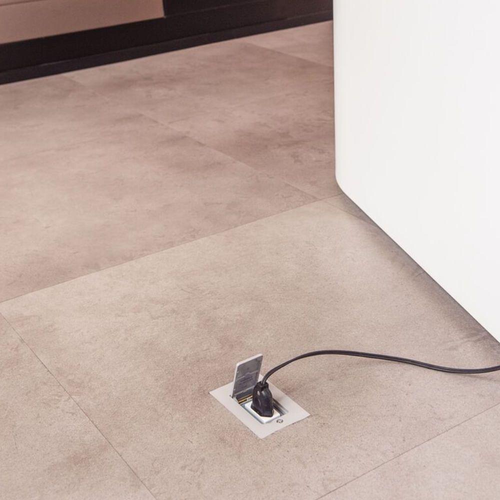 Tampa 1 Posto 4x2 Modular Cinza - 56121112 - Tramontina Tampa 1 Posto 4x2 P- Piso Modular Cinza - 56121112 - Tramontina - 3