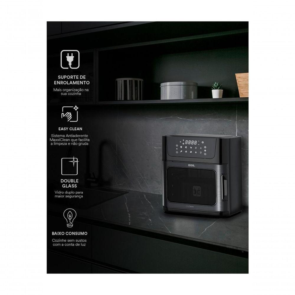 Fritadeira Air Fryer Oven Eos EAF15IP 15L Digital Cheff Gormet All Black 110V - 5