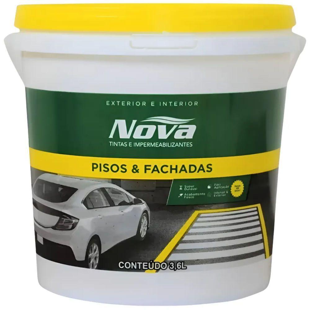 Tinta Para Piso Demarcação Amarelo 3,6 Litros - 200000000139 - Nova Tintas - 1