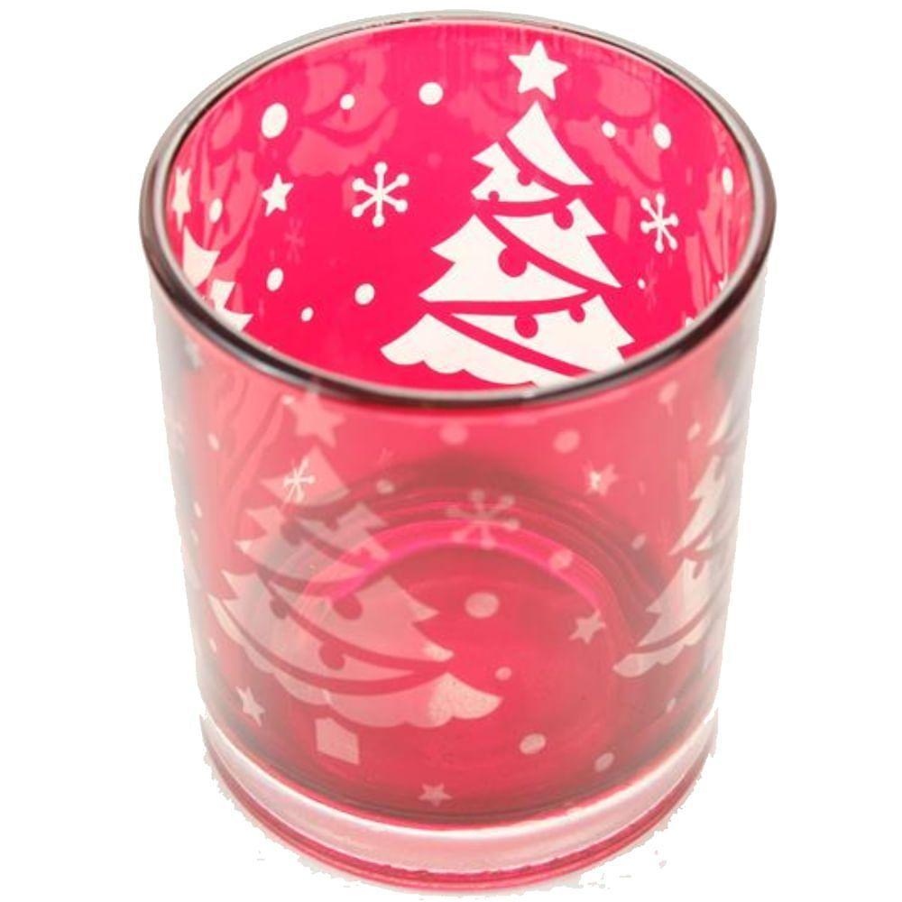 Suporte Para Vela Vermelho 7x8cm - 1089940 - Cromus - 3