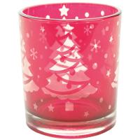 Suporte Para Vela Vermelho 7x8cm - 1089940 - Cromus - 1