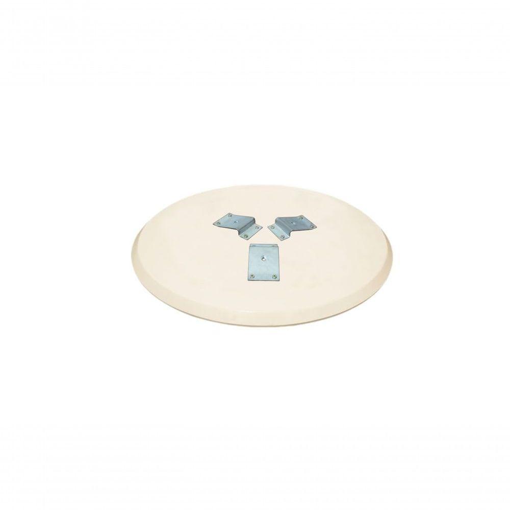 Somente Tampo Para Mesa Com 60cm Espelho Branco - 3