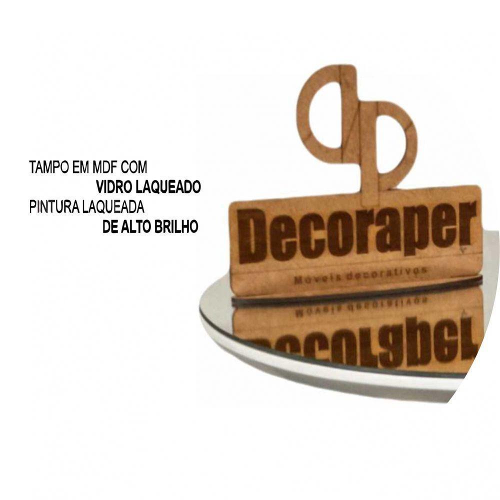 Somente Tampo Para Mesa Com 60cm Espelho Branco - 4
