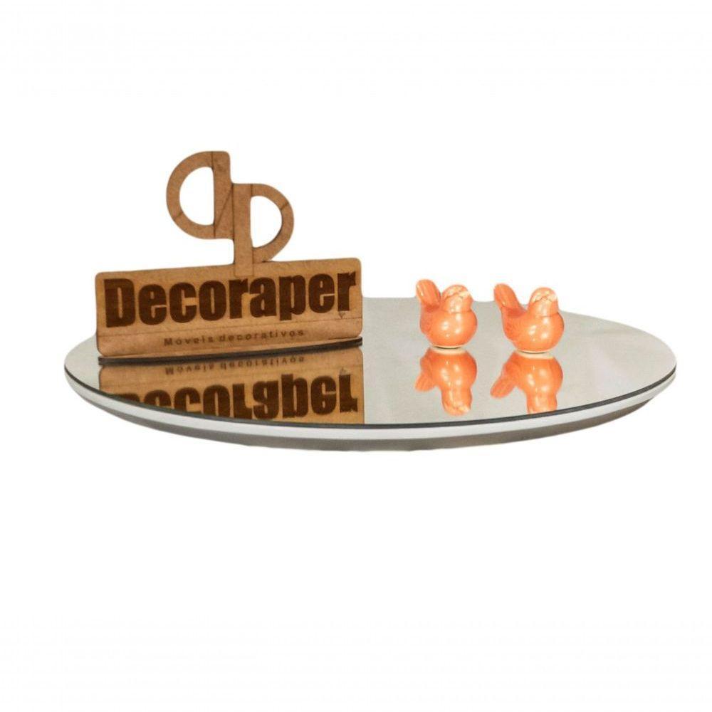 Somente Tampo Para Mesa Com 60cm Espelho Off White - 1