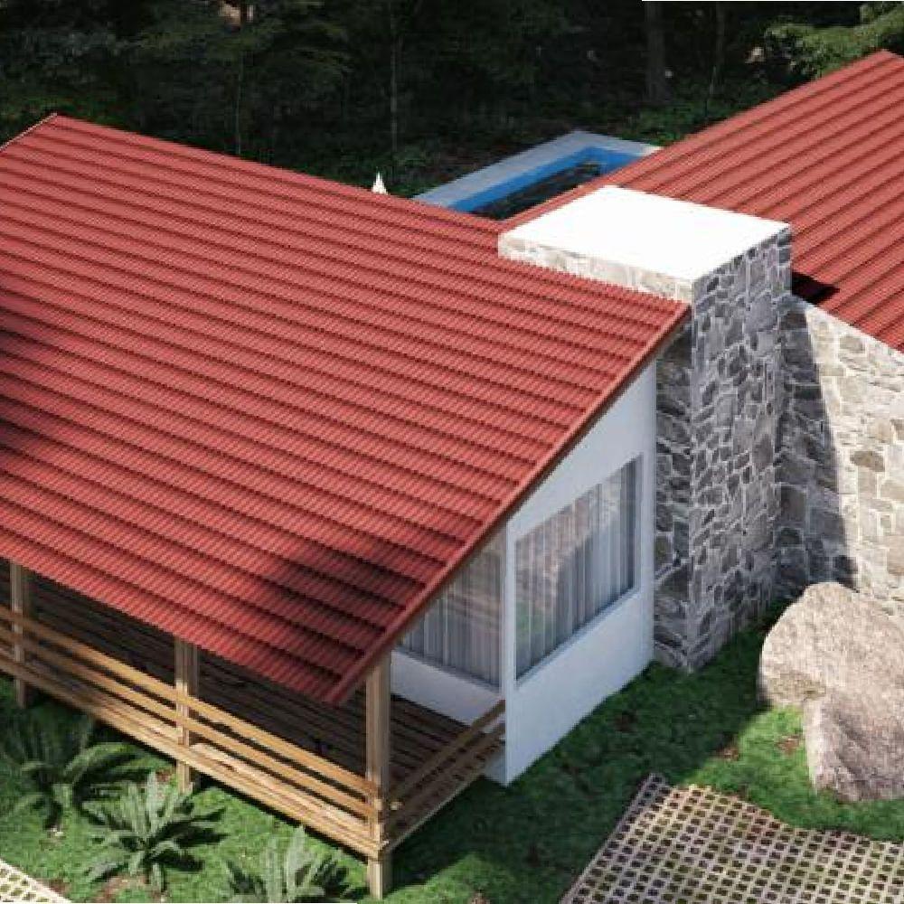 Telha Stilo 3d 200x82cm Vermelha - P72a4p200 - Onduline - 4