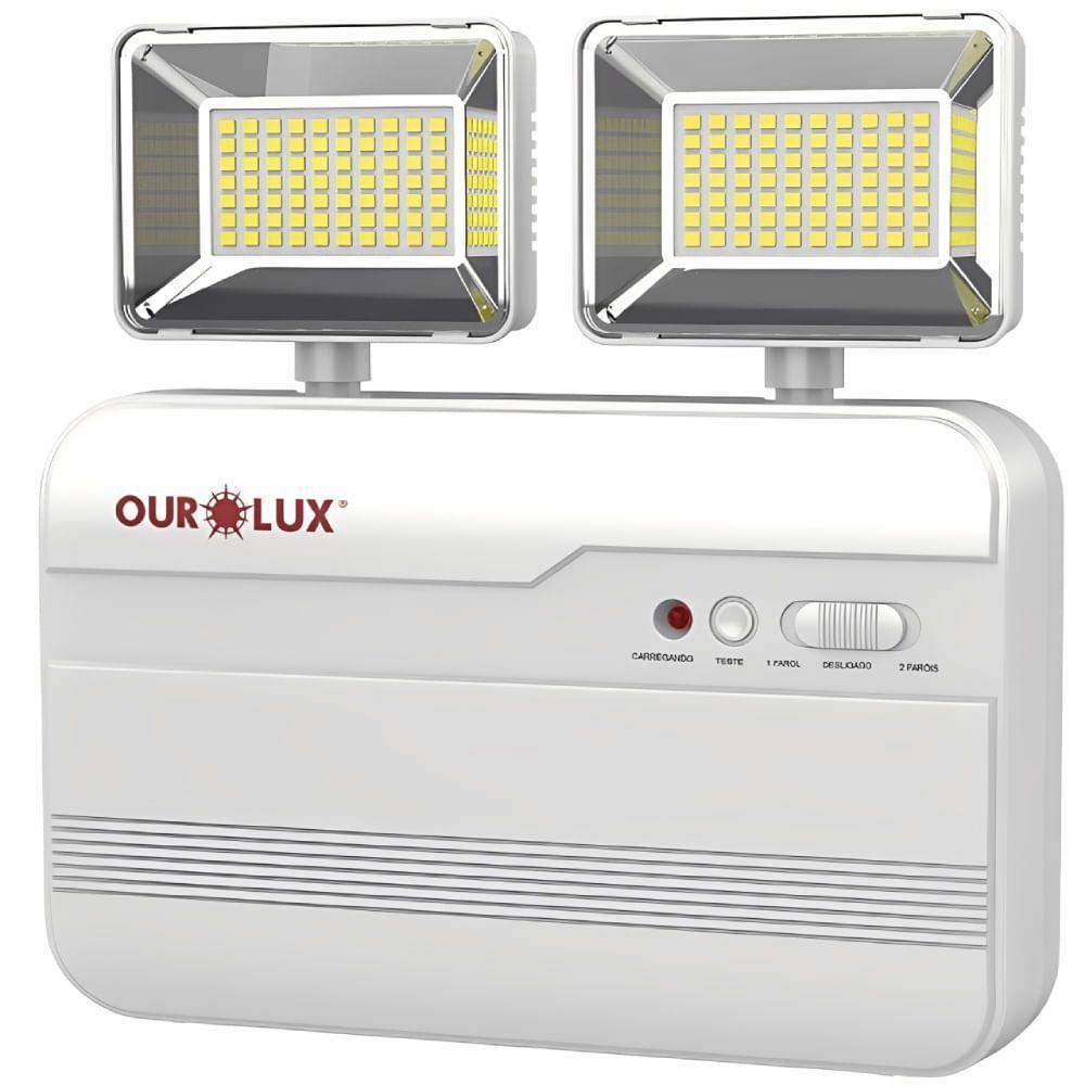 Luminaria Led Multiuso Com 2 Farois 15 Watts 1200lm 6500k - 01978 - Ourolux - 1
