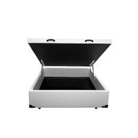 Cama Box Baú Blindado Viúva Loja Xerife Sintético Branco 41x128x188 - 3