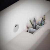 Escrivaninha Mesa Para Computador Job Off White - Imcal Móveis - 3