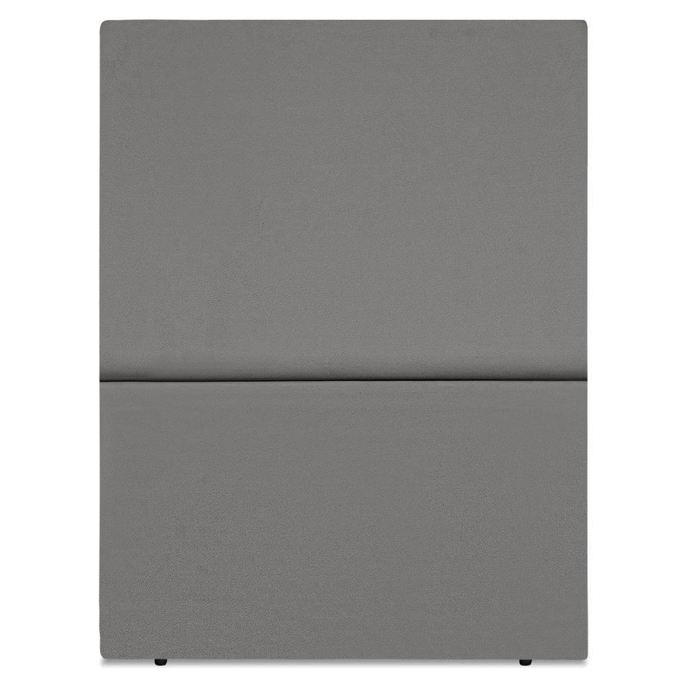 Cabeceira Solteiro 100 Cm Com Frame Luna Suede Cinza Artte Cinza - 5