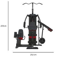 Multi Estação De Musculação Até 75kg Bonafit +24 Exercícios Academia Em Casa - 5