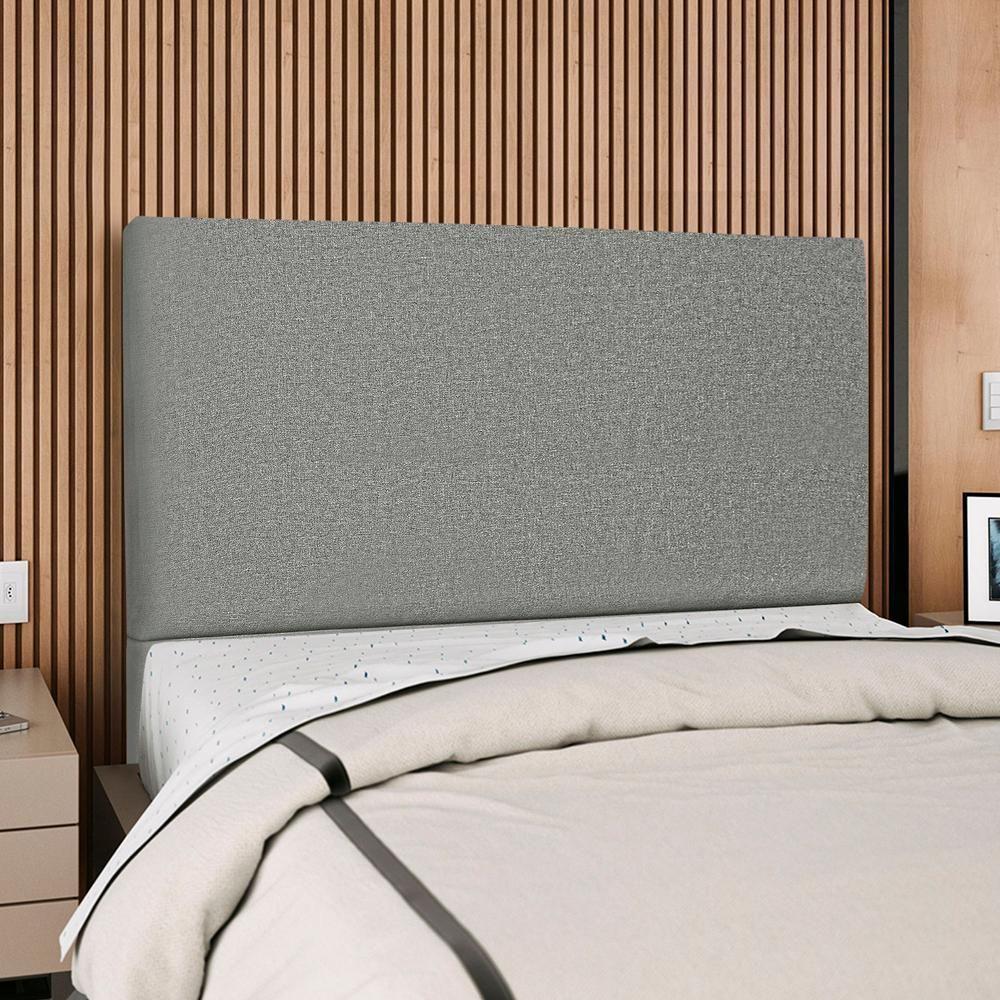 Cabeceira Queen 160 Cm Com Frame Luna Linho Cinza Escuro Artte Cinza Escuro - 2