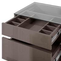 Kit 2 Mesas De Cabeceira 3 Gavetas 010023 Cinza Perola Dcasa Cinza Perola - 5