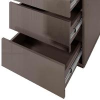 Kit 2 Mesas De Cabeceira 3 Gavetas 010023 Cinza Perola Dcasa Cinza Perola - 6