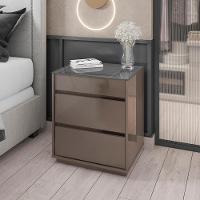 Kit 2 Mesas De Cabeceira 3 Gavetas 010023 Cinza Perola Dcasa Cinza Perola - 7