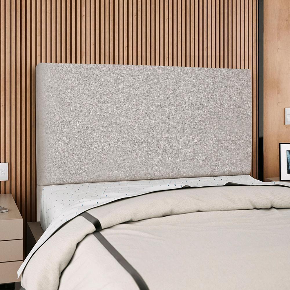 Cabeceira Queen 160 Cm Com Frame Luna Linho Cinza Artte Cinza - 3