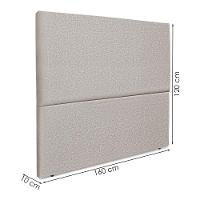 Cabeceira Queen 160 Cm Com Frame Luna Linho Cinza Artte Cinza