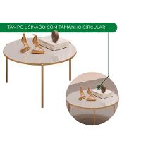 Mesa De Centro Lina E Cleia Sala Hall Moderna Bali Com Bali - 7