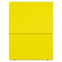Cabeceira Solteiro 100 Cm Com Frame Luna Suede Amarelo Artte Amarelo - 5