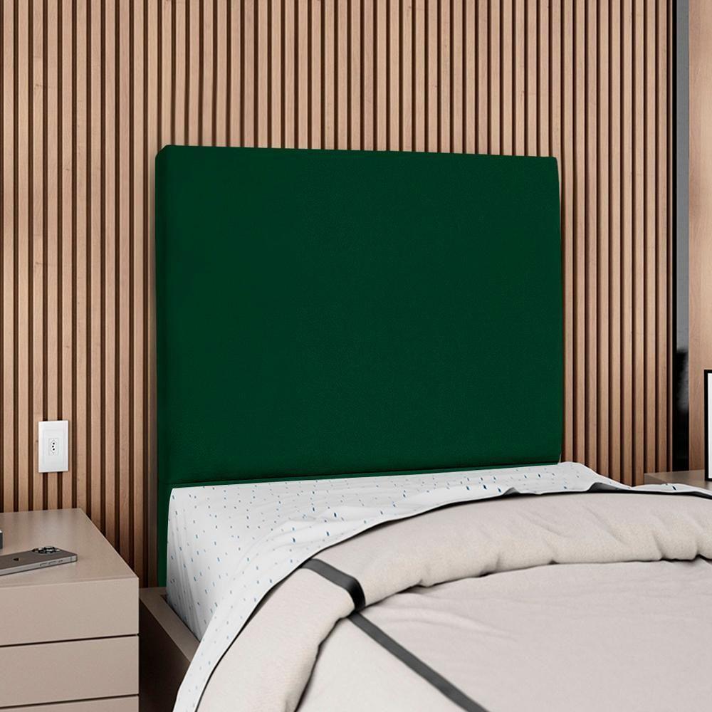 Cabeceira Solteiro 100 Cm Com Frame Luna Suede Verde Artte Verde - 3