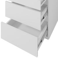 Kit 2 Mesas De Cabeceira 3 Gavetas 010023 Branco Dcasa Branco - 6