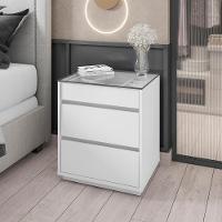 Kit 2 Mesas De Cabeceira 3 Gavetas 010023 Branco Dcasa Branco - 7