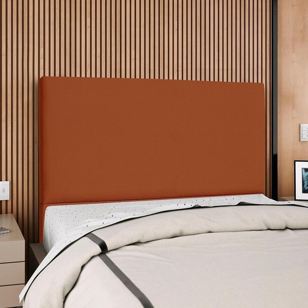 Cabeceira Queen 160 Cm Com Frame Luna Suede Terracorta Artte Terracota - 2