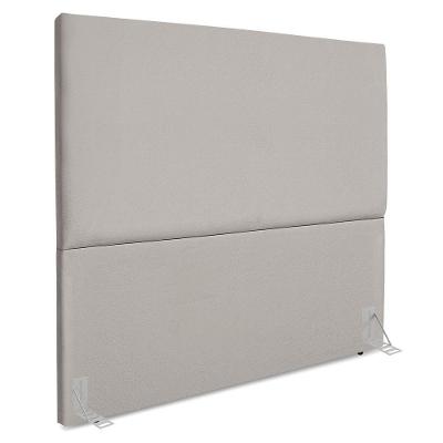 Cabeceira Casal 140 Cm Com Frame Luna Suede Cinza Claro Artte Cinza Claro