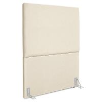 Cabeceira Solteiro 100 Cm Com Frame Luna Suede Bege Artte Bege - 1