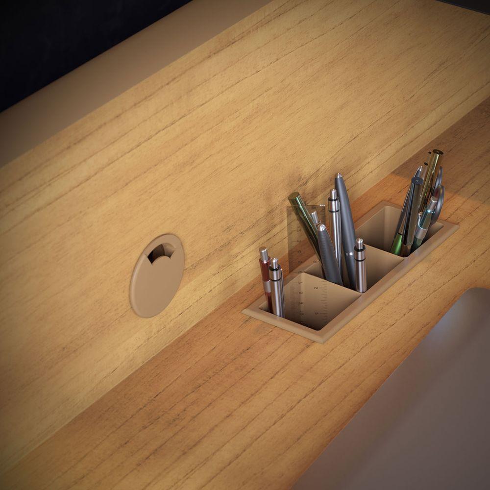 Escrivaninha Mesa Para Computador Job Nature - Imcal Móveis - 3