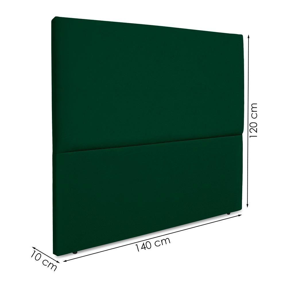 Cabeceira Casal 140 Cm Com Frame Luna Suede Verde Artte Verde - 3