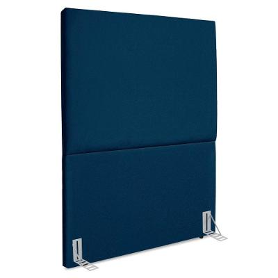 Cabeceira Solteiro 100 Cm Com Frame Luna Suede Azul Marinho Artte Azul Marinho