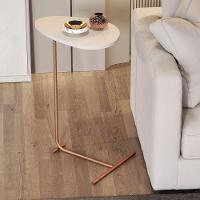 Mesa De Apoio Sofa Organic Off White Pe Bronze - Moveis Jb - 2