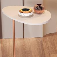 Mesa De Apoio Sofa Organic Off White Pe Bronze - Moveis Jb - 3