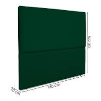 Cabeceira Queen 160 Cm Com Frame Luna Suede Verde Artte Verde - 7