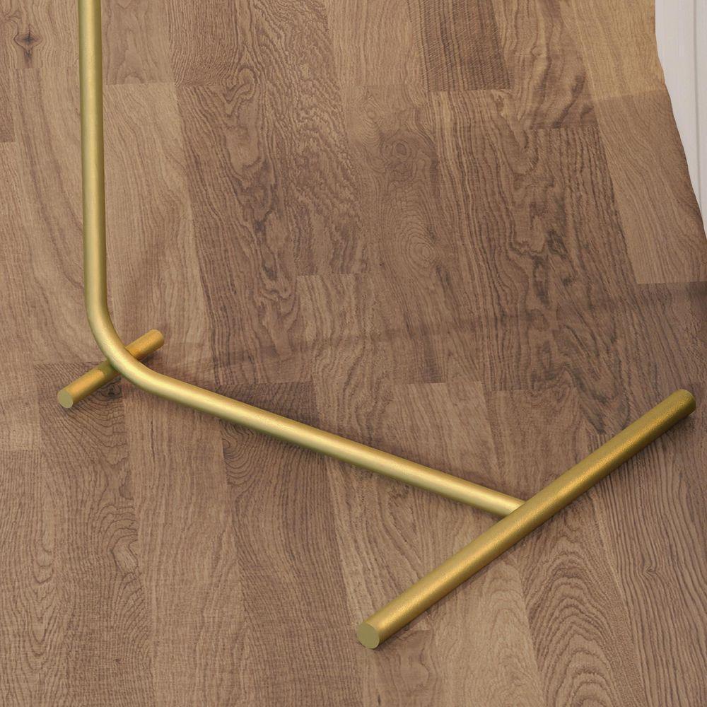 Mesa De Apoio Sofa Organic Nature Pe Dourado - Moveis Jb - 4