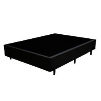Cama Box Blindado Viúva Loja Xerife Sintético Preto 40x128x188 - 2