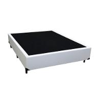 Cama Box Blindado Viúva Loja Xerife Sintético Branco 40x128x188 - 1