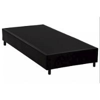 Cama Box Blindado Solteirão Loja Xerife Sintético Preto 40x96x203 - 1