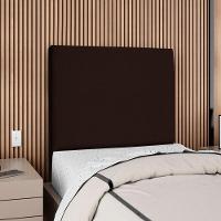Cabeceira Solteiro 100 Cm Com Frame Luna Suede Marrom Artte Marrom - 2