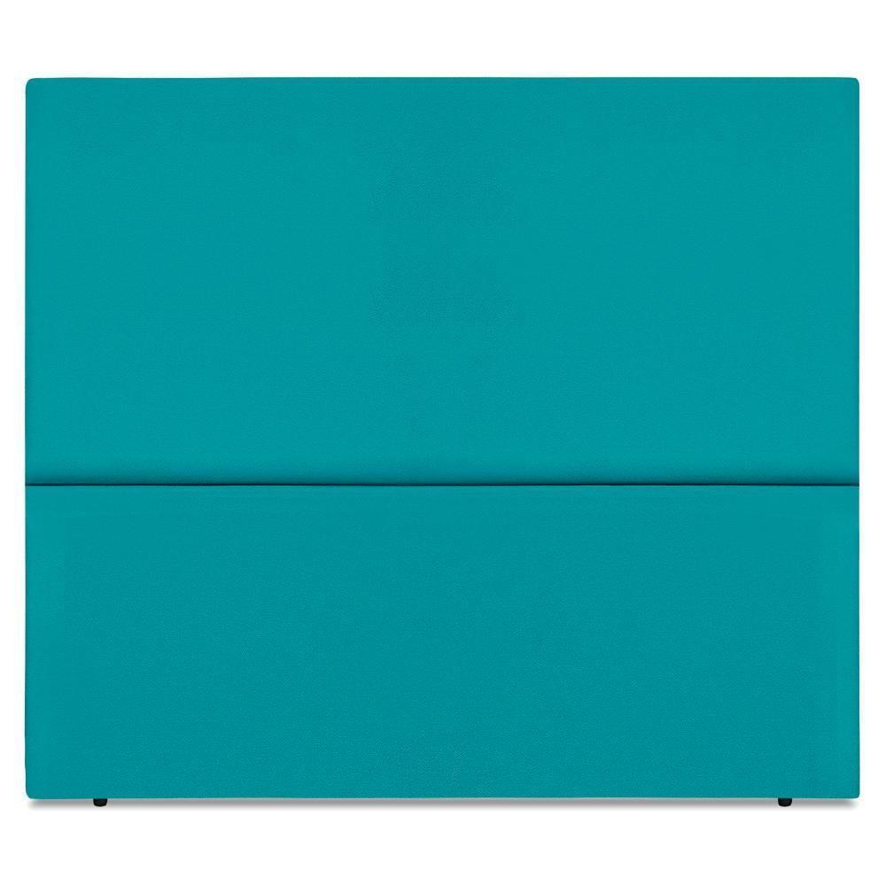 Cabeceira Queen 160 Cm Com Frame Luna Suede Azul Turquesa Artte Azul Turquesa - 5