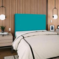 Cabeceira Queen 160 Cm Com Frame Luna Suede Azul Turquesa Artte Azul Turquesa - 7