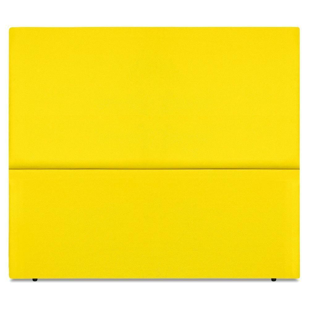 Cabeceira Casal 140 Cm Com Frame Luna Suede Amarelo Artte Amarelo - 5