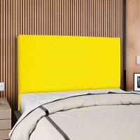 Cabeceira Casal 140 Cm Com Frame Luna Suede Amarelo Artte Amarelo - 2