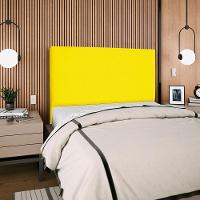 Cabeceira Casal 140 Cm Com Frame Luna Suede Amarelo Artte Amarelo - 8