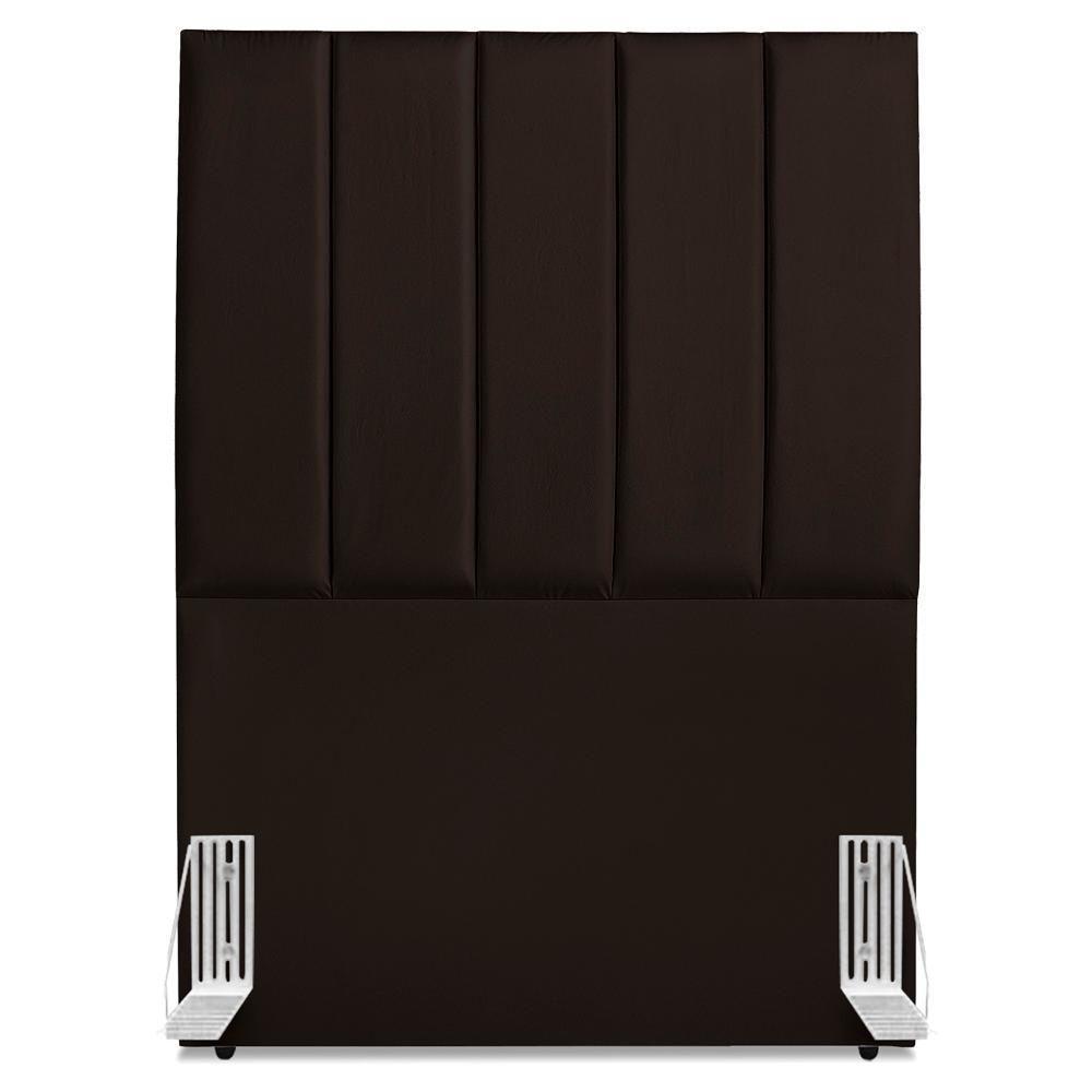 Cabeceira Solteiro 90 Cm Com Frame Dalia Corino Marrom Artte Marrom - 5