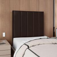 Cabeceira Solteiro 90 Cm Com Frame Dalia Corino Marrom Artte Marrom - 2